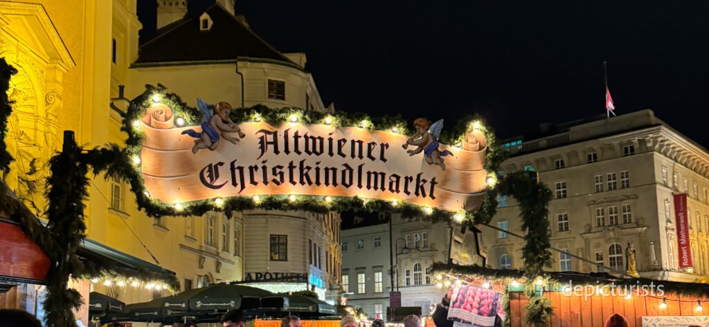 The magic of Glühwein at Maria-Theresien-Platz.