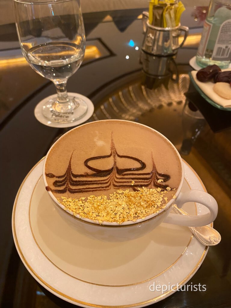 gold-flaked cappuccino - Emirates Palace