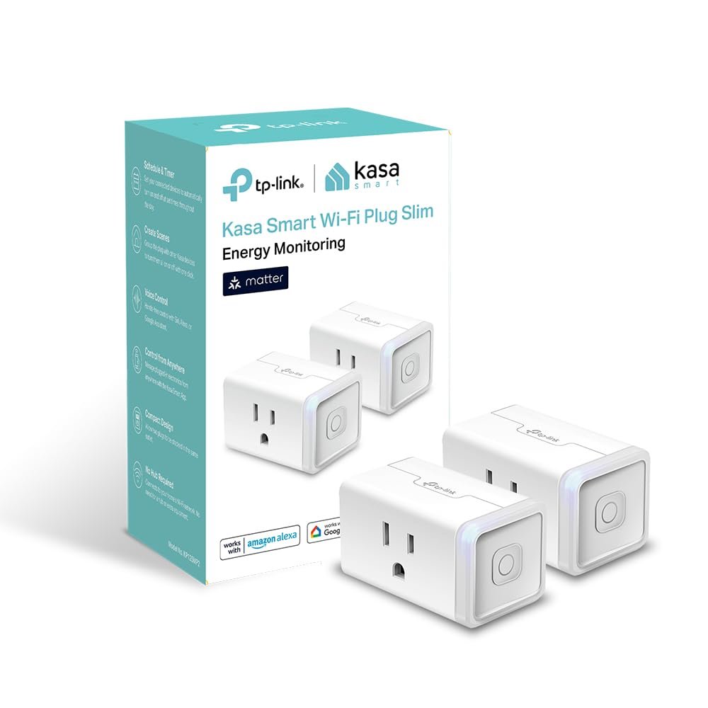 Kasa Matter Smart Plug with Energy Monitoring (KP125M)